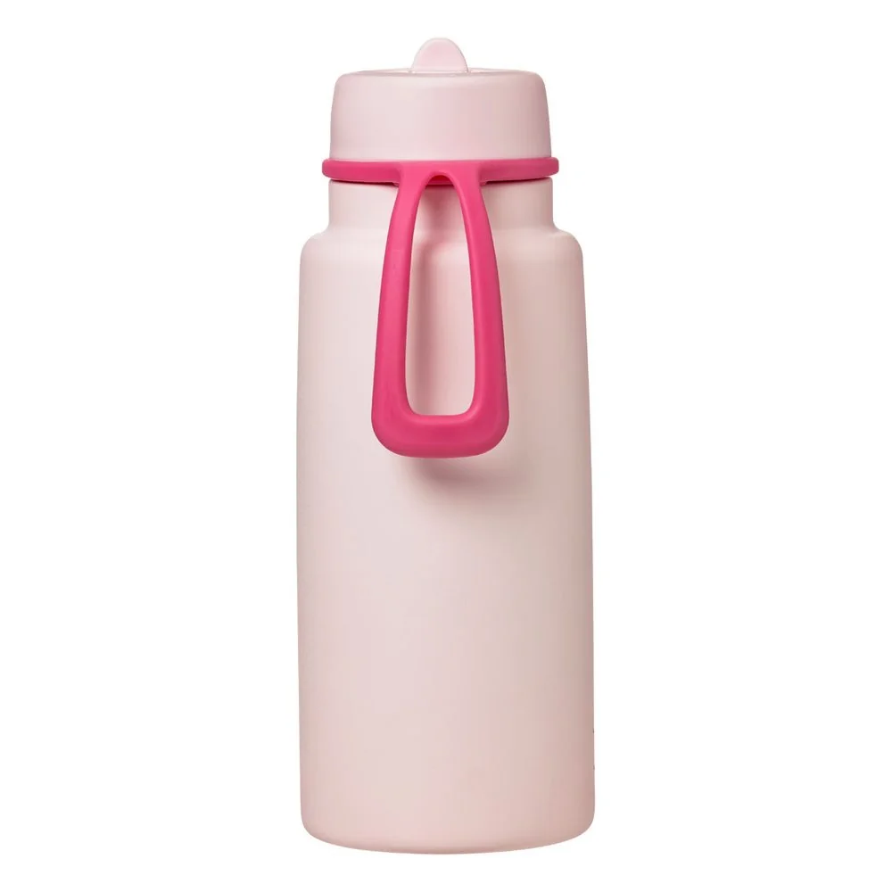 Nerezová termofľaša so slamkou 1 l pink paradise
