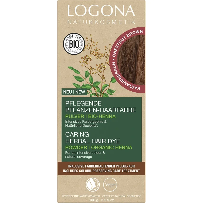 Logona Prášková farba na vlasy Chestnut Brown