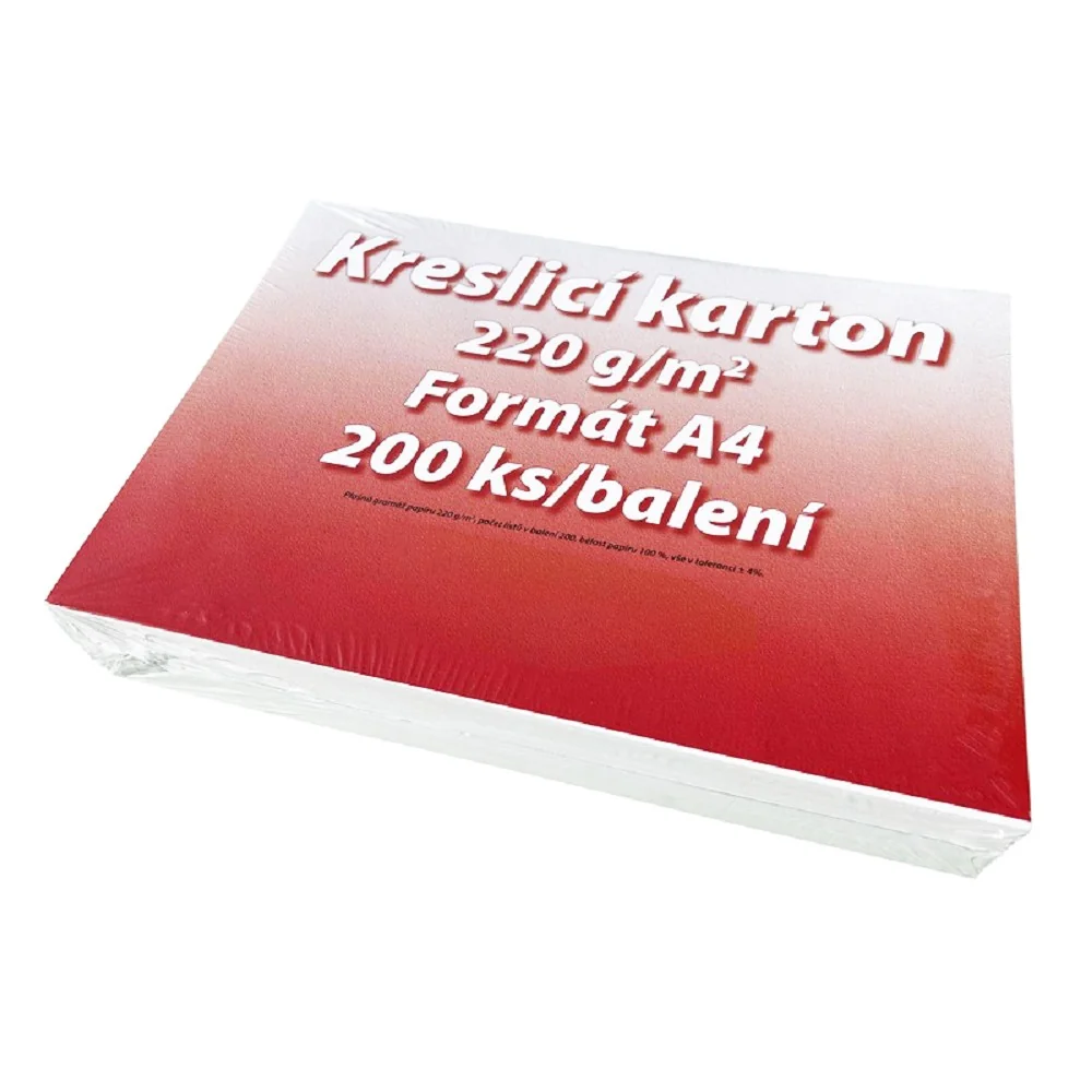 Kresliaci kartón A4, 220 g/m2 200 listov