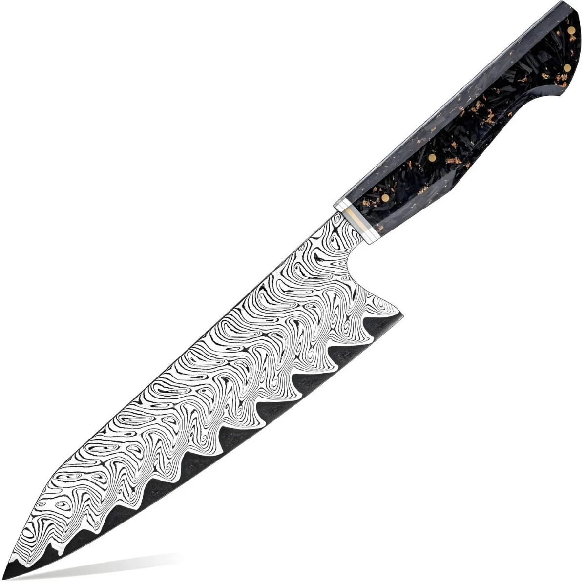 Damaškový kuchynský nôž Tamoso-Chef-H 1ks nôž, Chef-35cm
