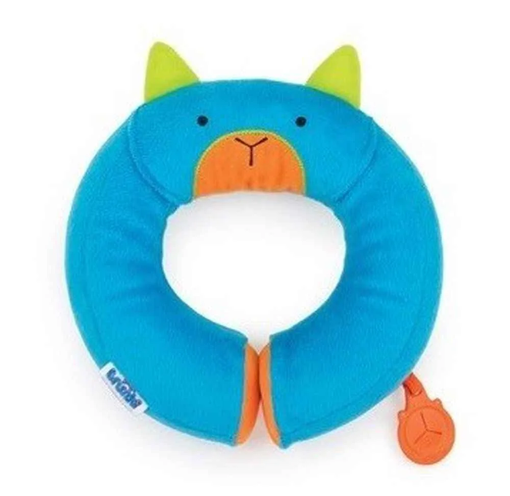 TRUNKI Vankúšik cestovný nákrčník modrý 2r+ 1×1 ks, nákrčník