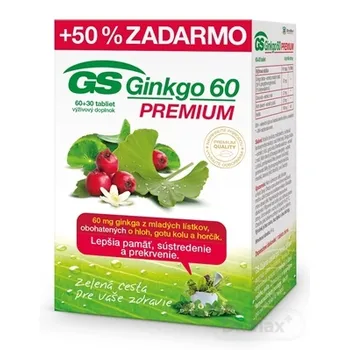GS Ginkgo 60 PREMIUM 1×90 tbl, ginko