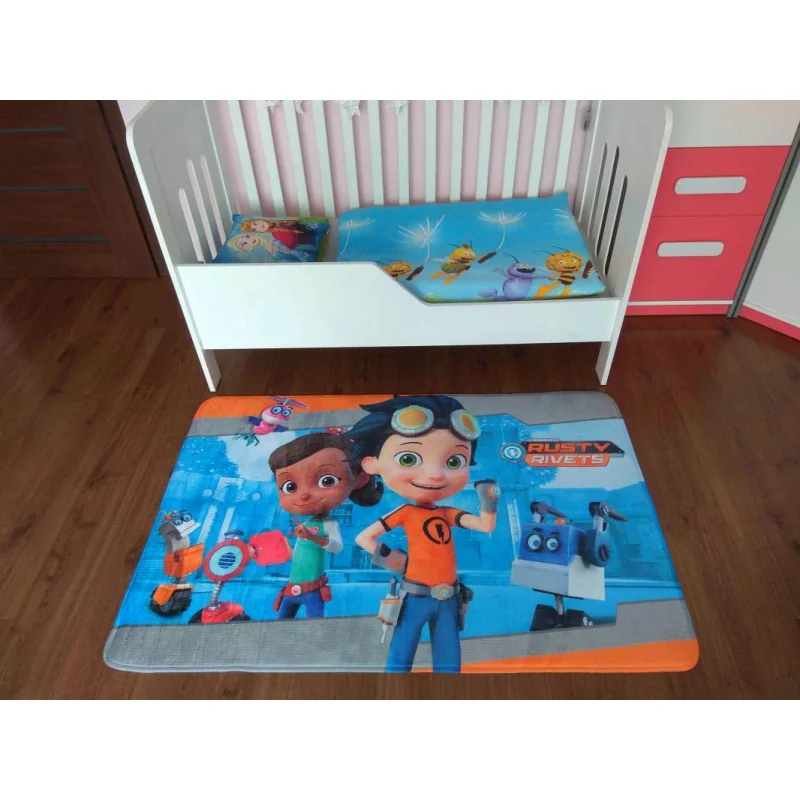 Nickelodeon detský koberec Rusty Rivets 100x150 cm, ultra mäkký