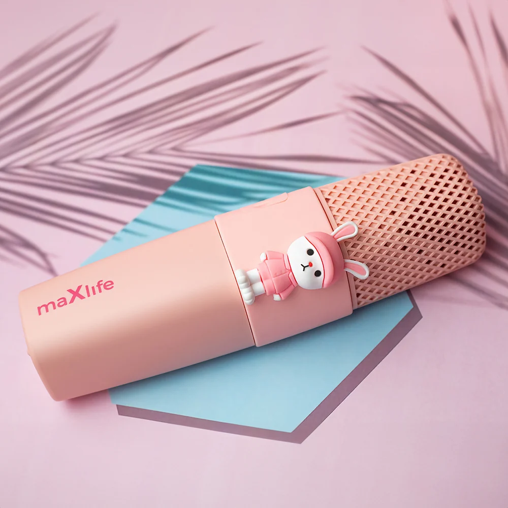 Maxlife MXBM-500 Bluetooth Karaoke mikrofón, ružový