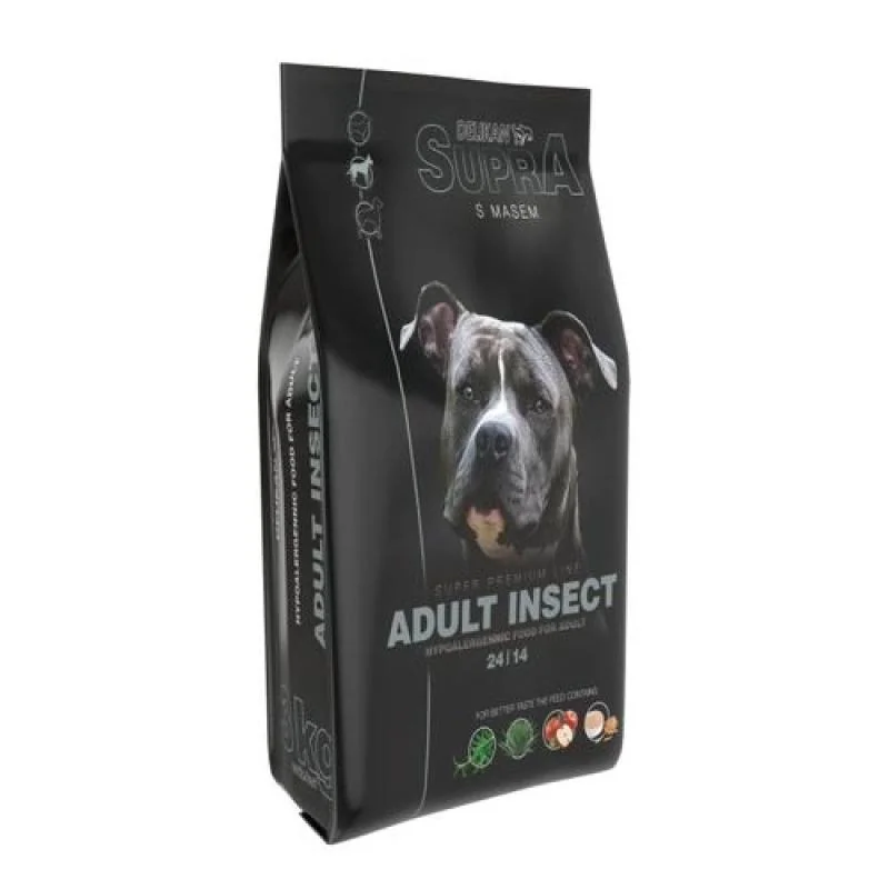 DELIKAN SUPRA Adult Insect 3kg superprémiové krmivo pre dospelé psy s obsahom hmyzieho proteínu