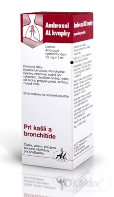 Ambroxol AL kvapky 1×50 ml, podporuje vykašliavanie