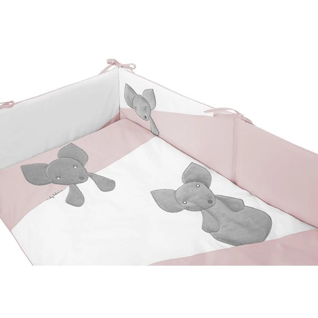 3-dielne posteľné obliečky Belisima Mouse 90/120 ružové ,
