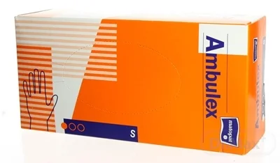 Ambulex rukavice LATEXOVÉ 1×1 ks, latexové rukavice S