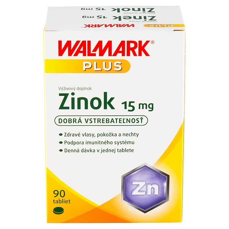 WALMARK Zinok 15 mg 1×90 tbl, zinok