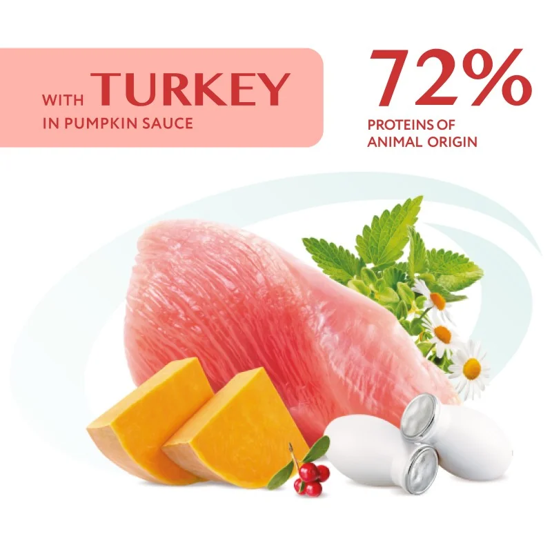 OPTIMEAL™ Superpremium kapsička pre mačky s morčacim mäsom v tekvicovej omáčke 85g (5857)