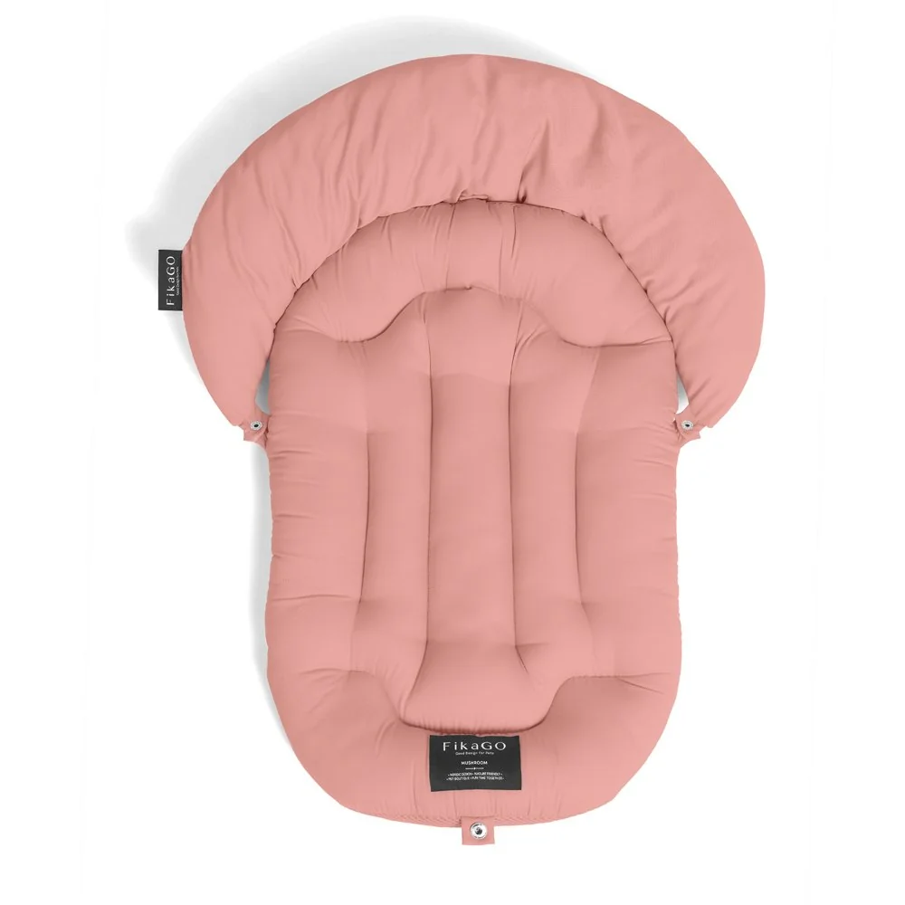 Mäkká podložka s vankúšikom Mushroom Pink L