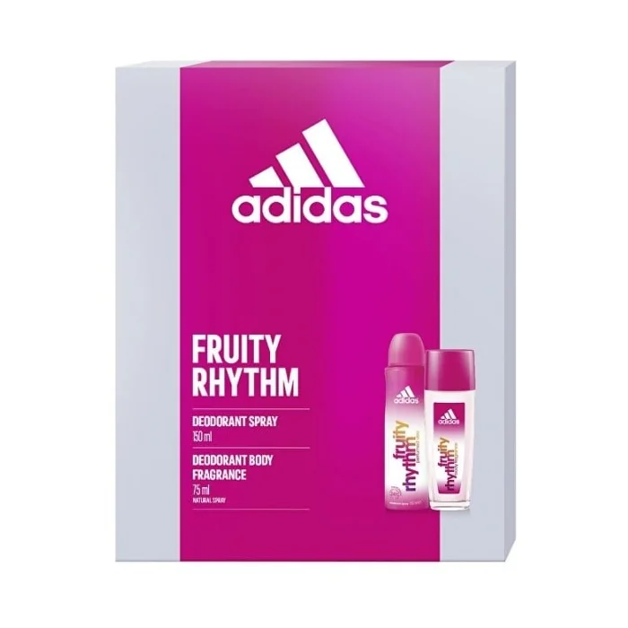 ADIDAS FRUITY RHYTHM deodorant 75ML + deodorant 150ML 1×1ks, sada deodorantov pre ženy