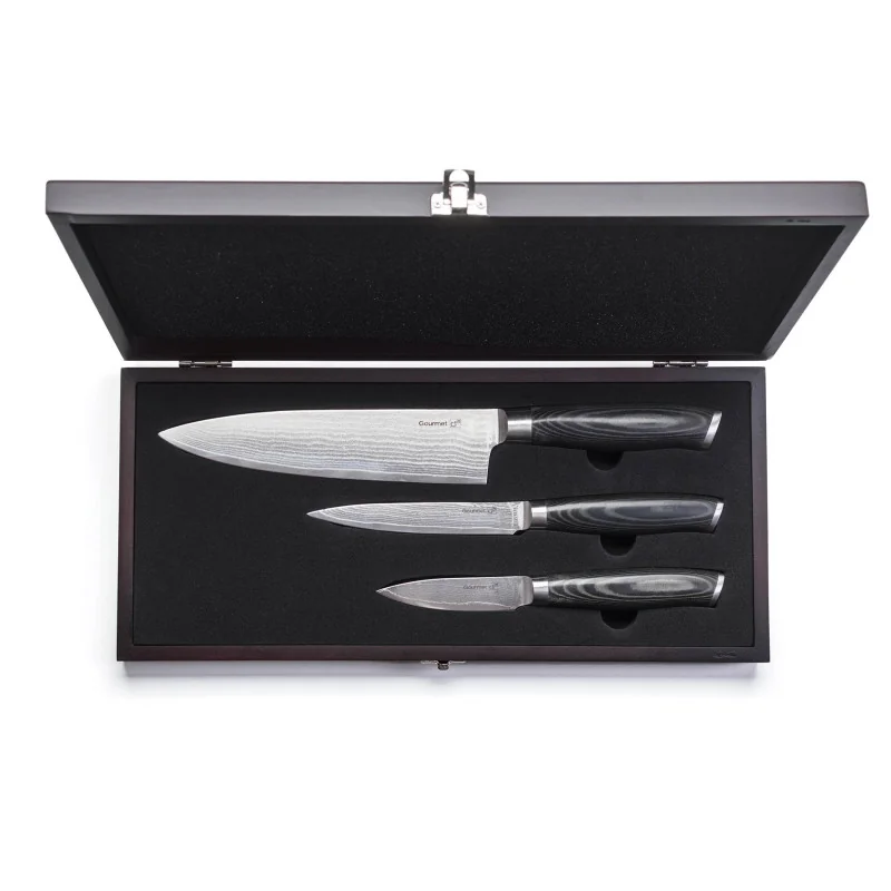 G21 Sada nožov Gourmet Damascus small box 3 ks Gourmet Damascus small box 3 ks NB-D1095