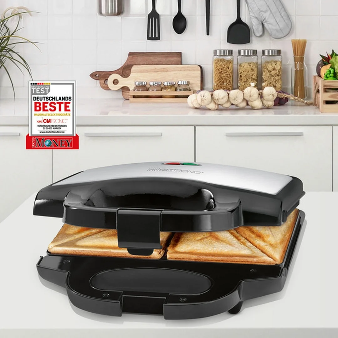 Clatronic ST 3778 sendvičovač 750 W s nepriľnavými platňami