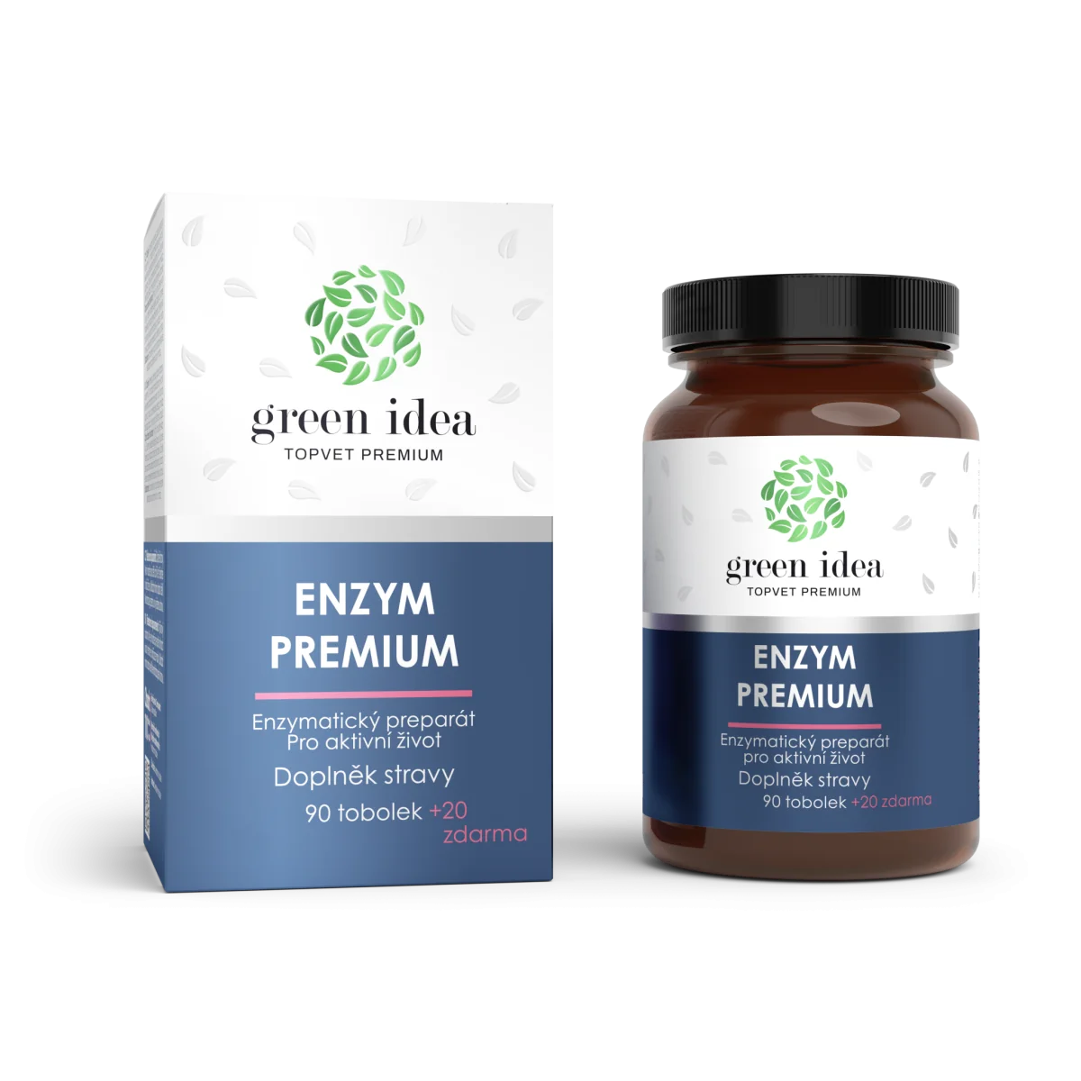 Enzym Premium - 90 kapsúl + 20 zadarmo - 110 ks - Green idea