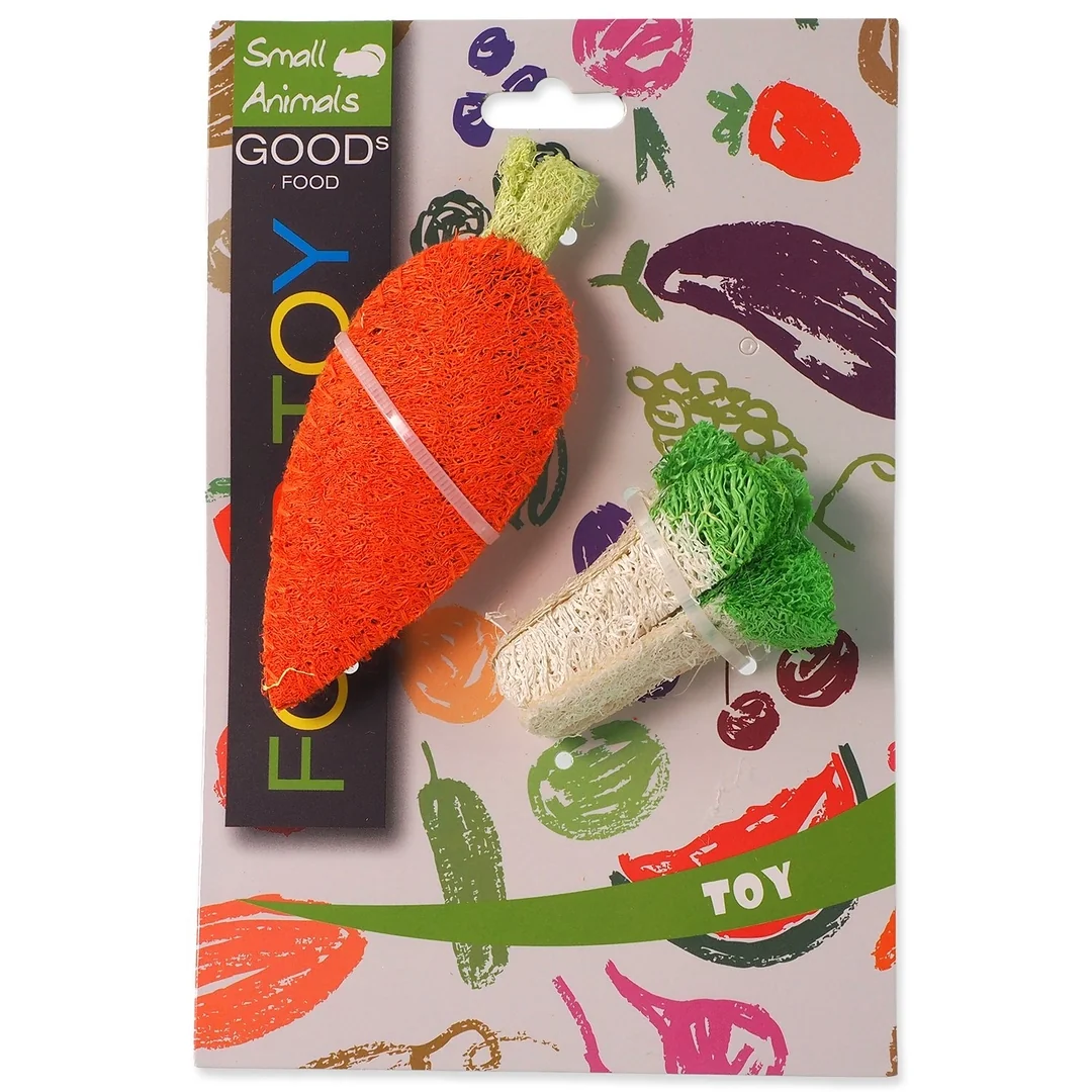 Hračka Small Animals food mrkva a brokolica 2ks