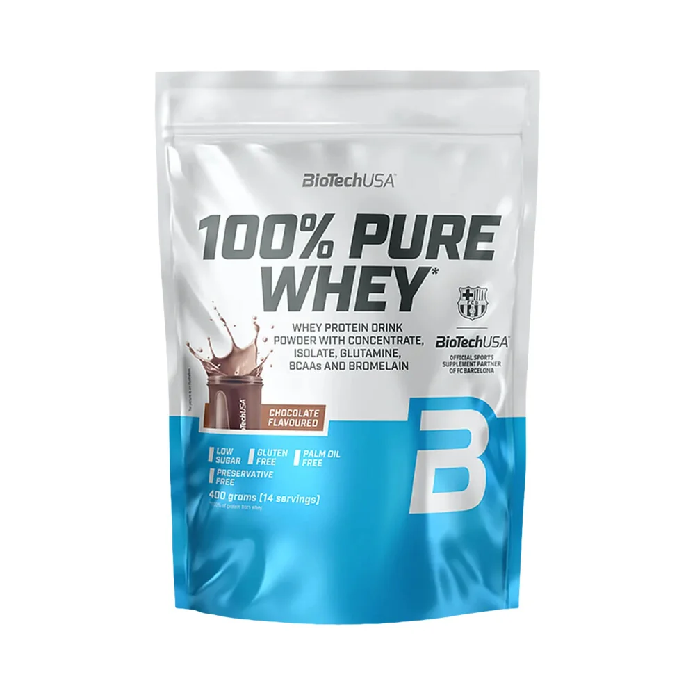 BioTech USA 100% Pure Whey 400 g čokolada-arašidové maslo