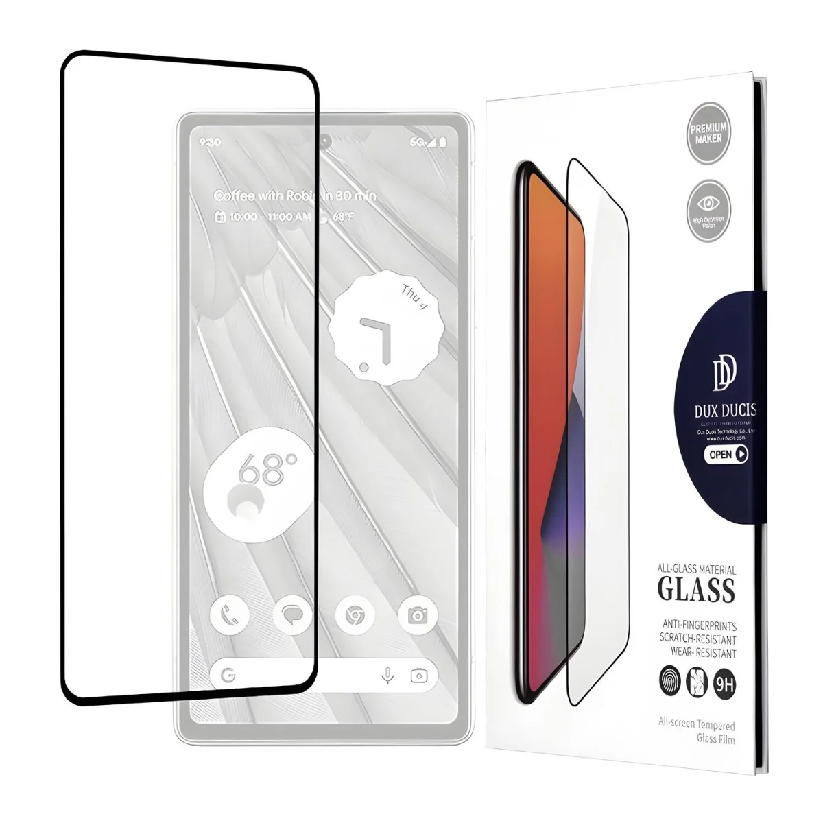 10D Tvrdené sklo pre Google 8 Pro - Čierna 1 x 10D Tvrdené sklo, Čierna