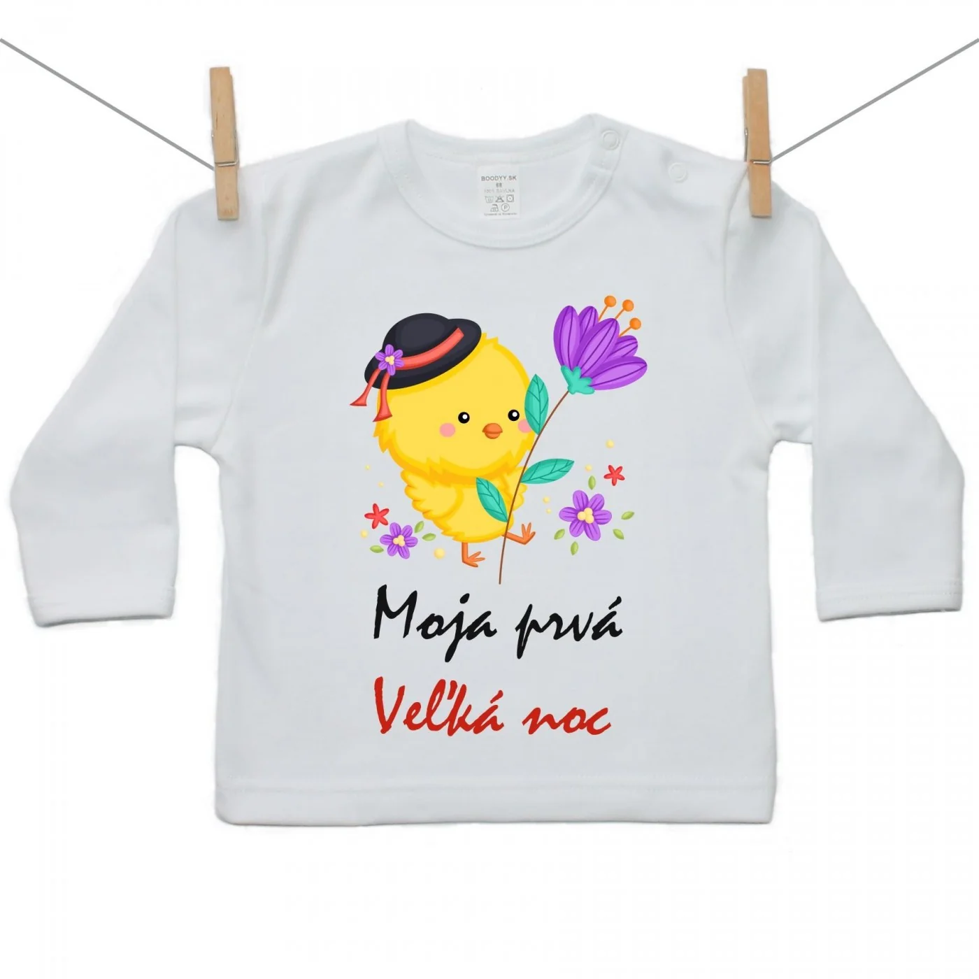 Boodyy Tričko s dlhým rukávom Moja prvá Veľká noc Chlapec Veľkosť: 140