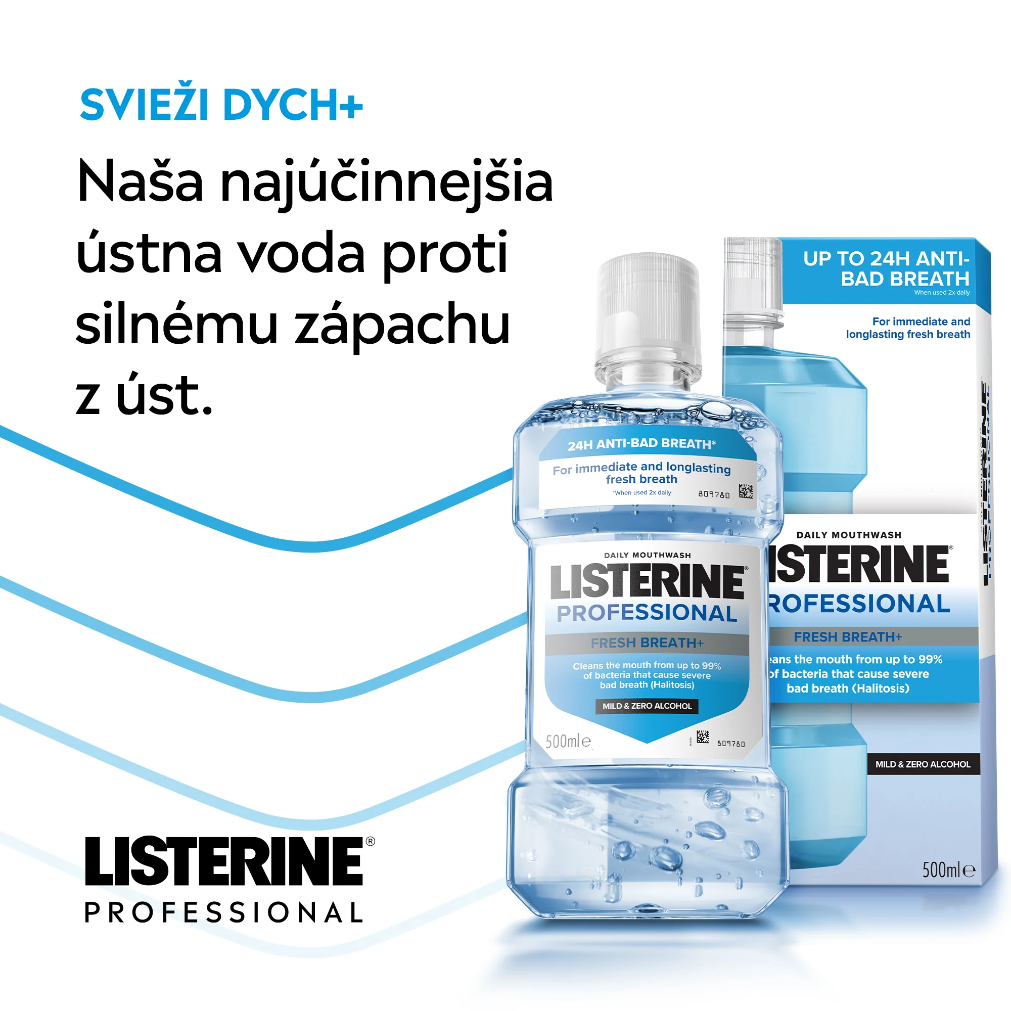 LISTERINE® PROFESSIONAL FRESH BREATH+ 500 ml