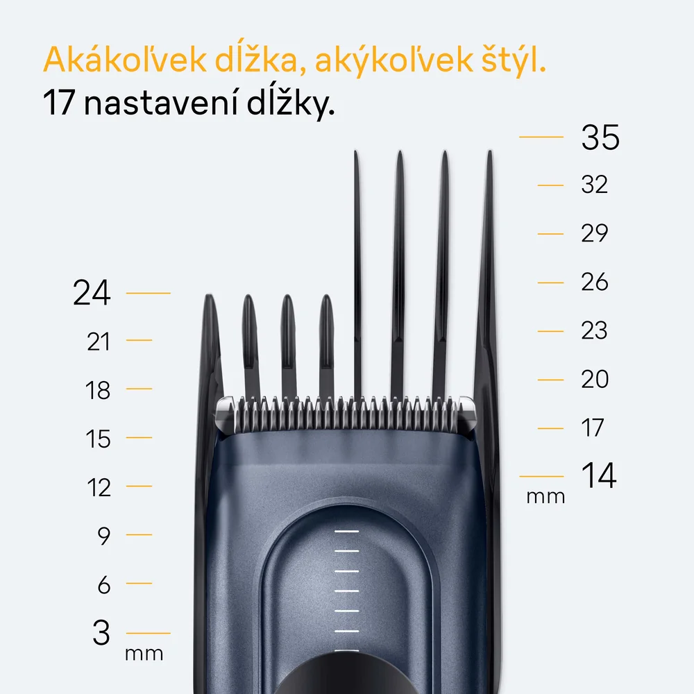 Braun HC5550 Series 5 zastrihávač vlasov, 4 stylingové nadstavce 1 set