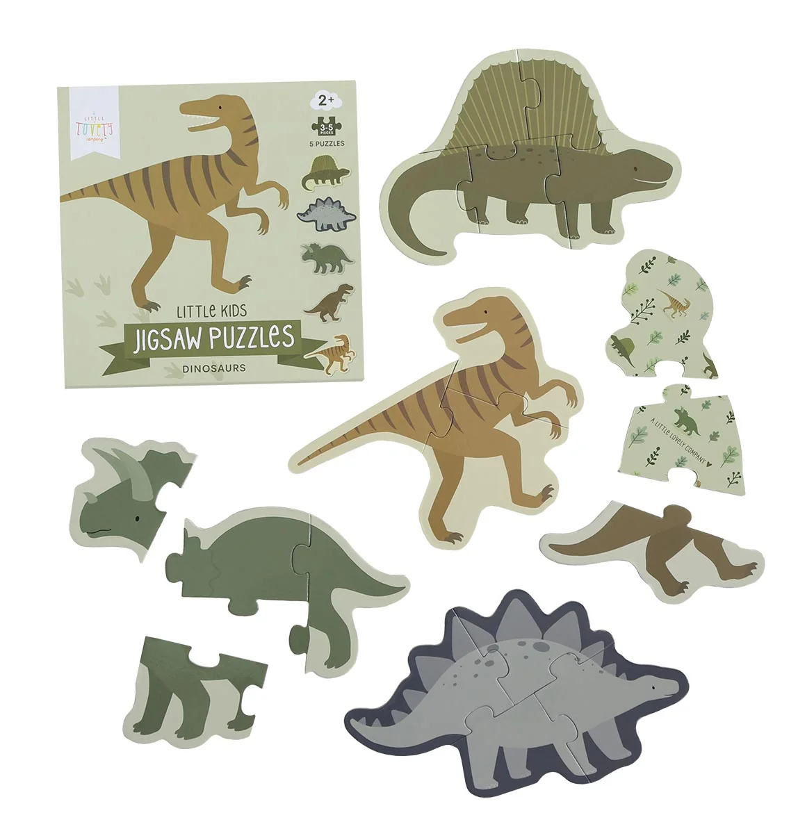 A Little Lovely Company - puzzle s dinosaurami