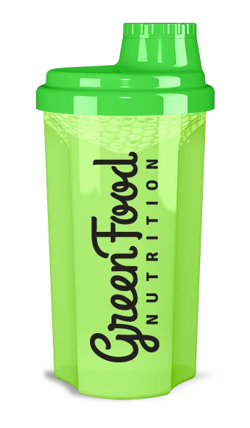 GreenFood Nutrition Shaker Transparent Green 1ks 1×1 ks, šejker