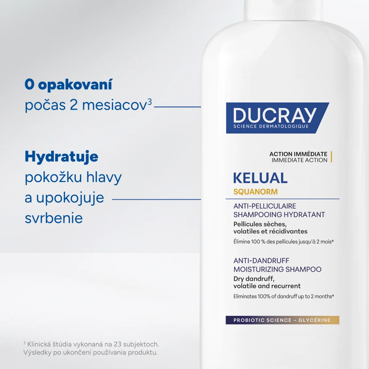 DUCRAY KELUAL SQUANORM Šampón proti suchým lupinám, 200 ml 1×200 ml, šampón proti lupinám