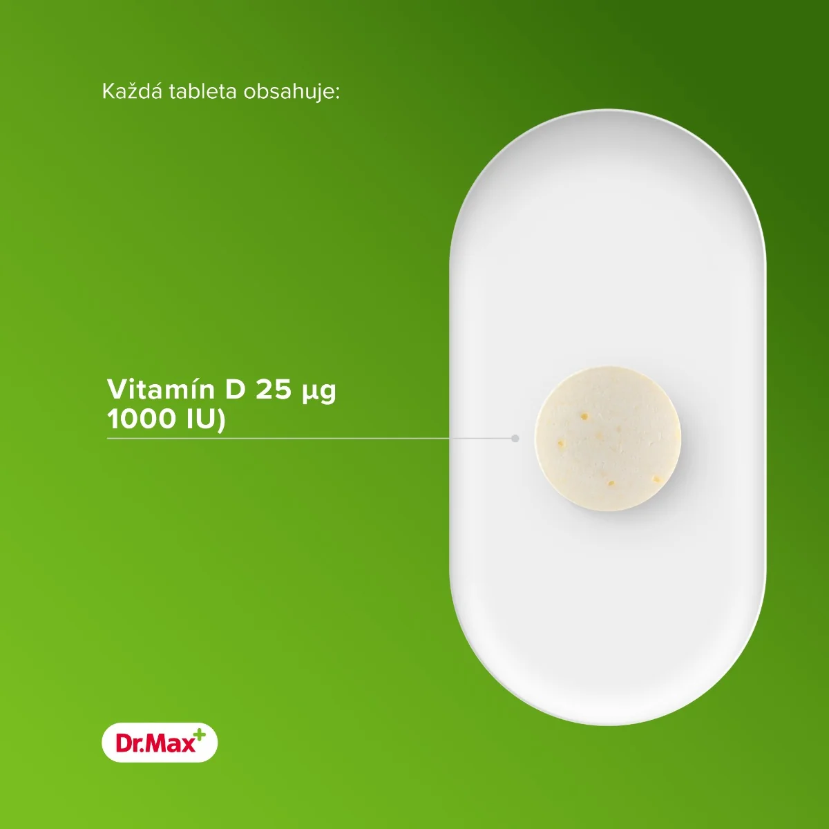 Dr.Max Vitamin D 1000 IU žuvacie tbl s príchuťou ananásov 1x60 ks