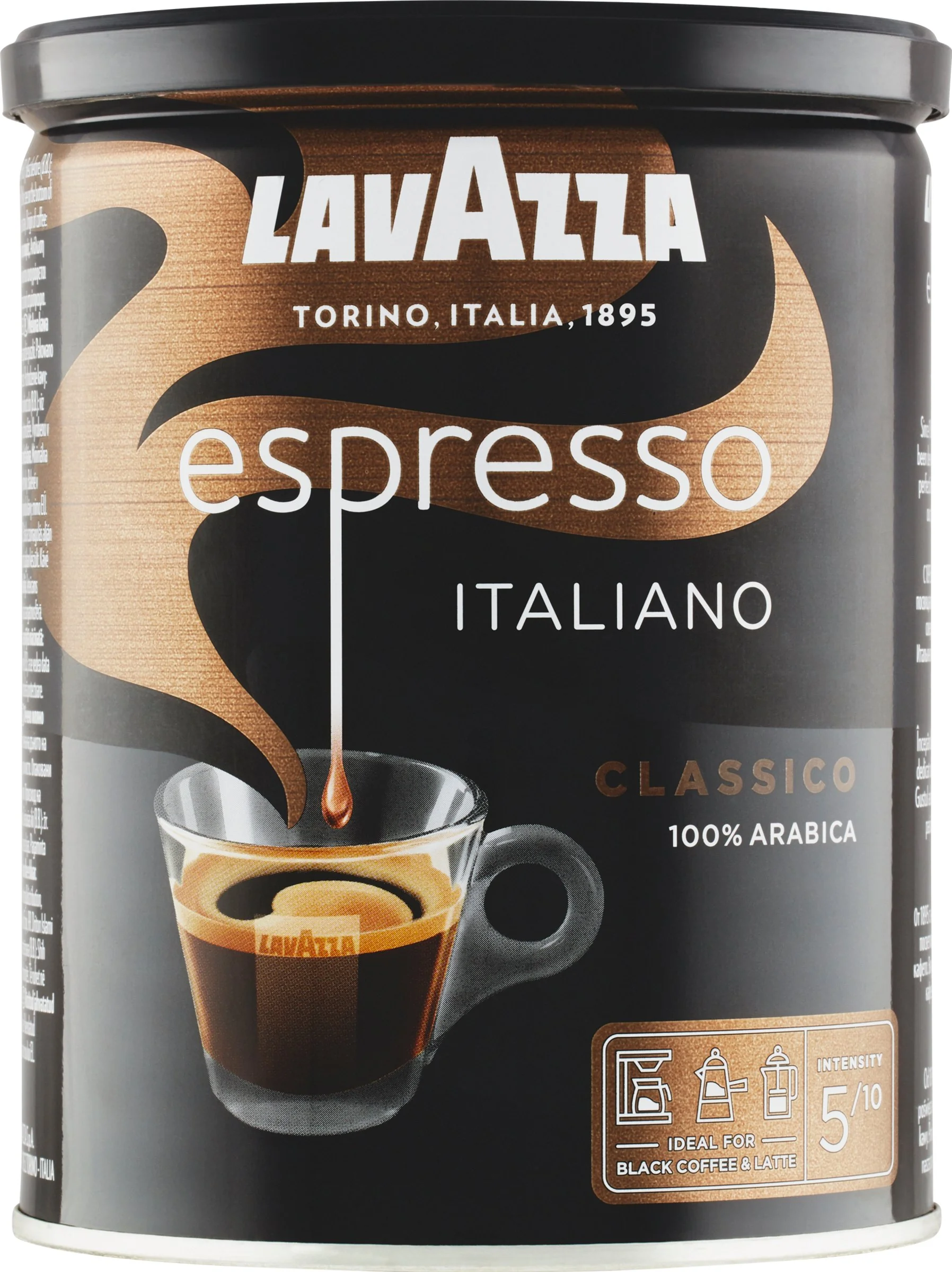Lavazza Espresso Italiano Classico 250g, mletá káva, dóza 1×250 g, mletá káva