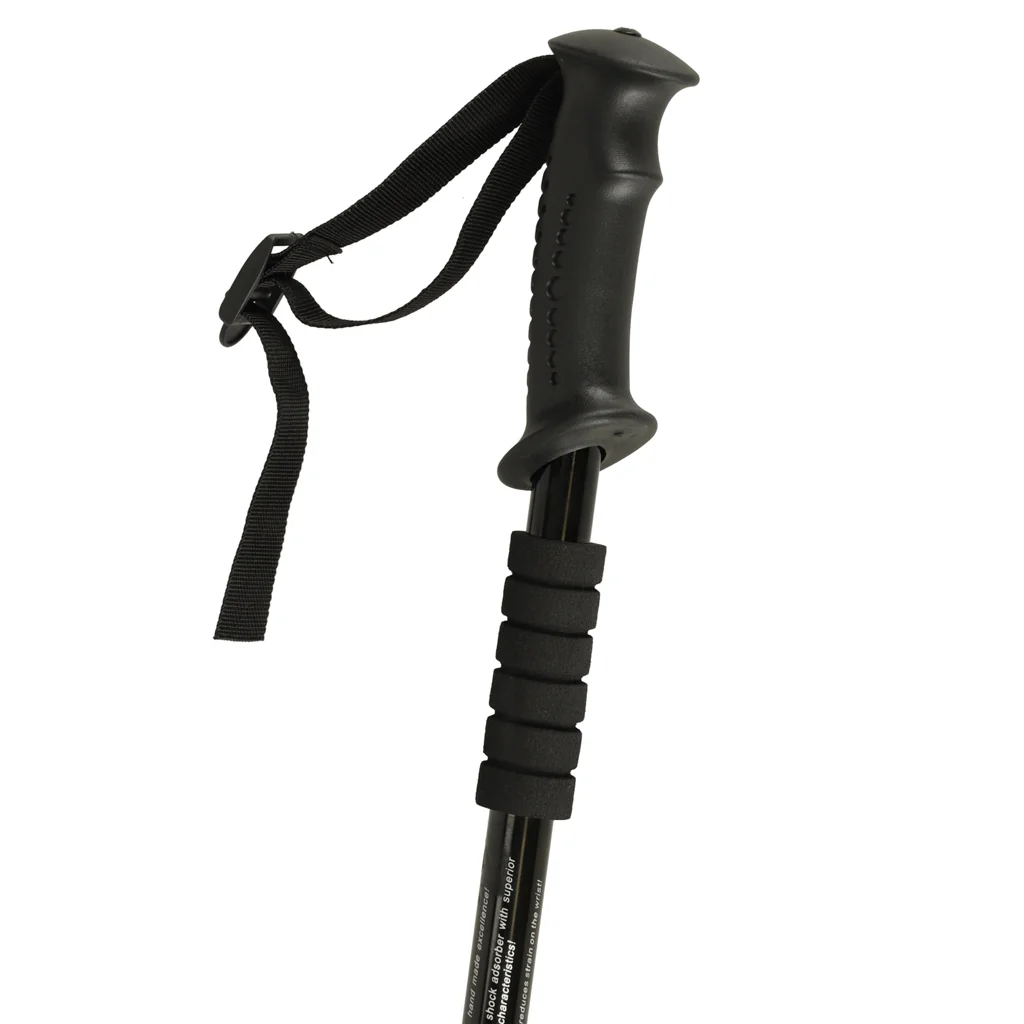 Trekingové palice Nordic Walking skladacie 2 ks čierne 65–135 cm