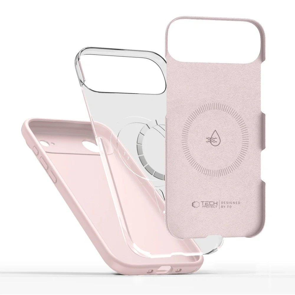 Tech-Protect Silicone MagSafe kryt na iPhone 17 Air, ružový