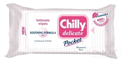 Chilly Delicate obrúsky 1×12 ks, aj pre citlivú pokožku