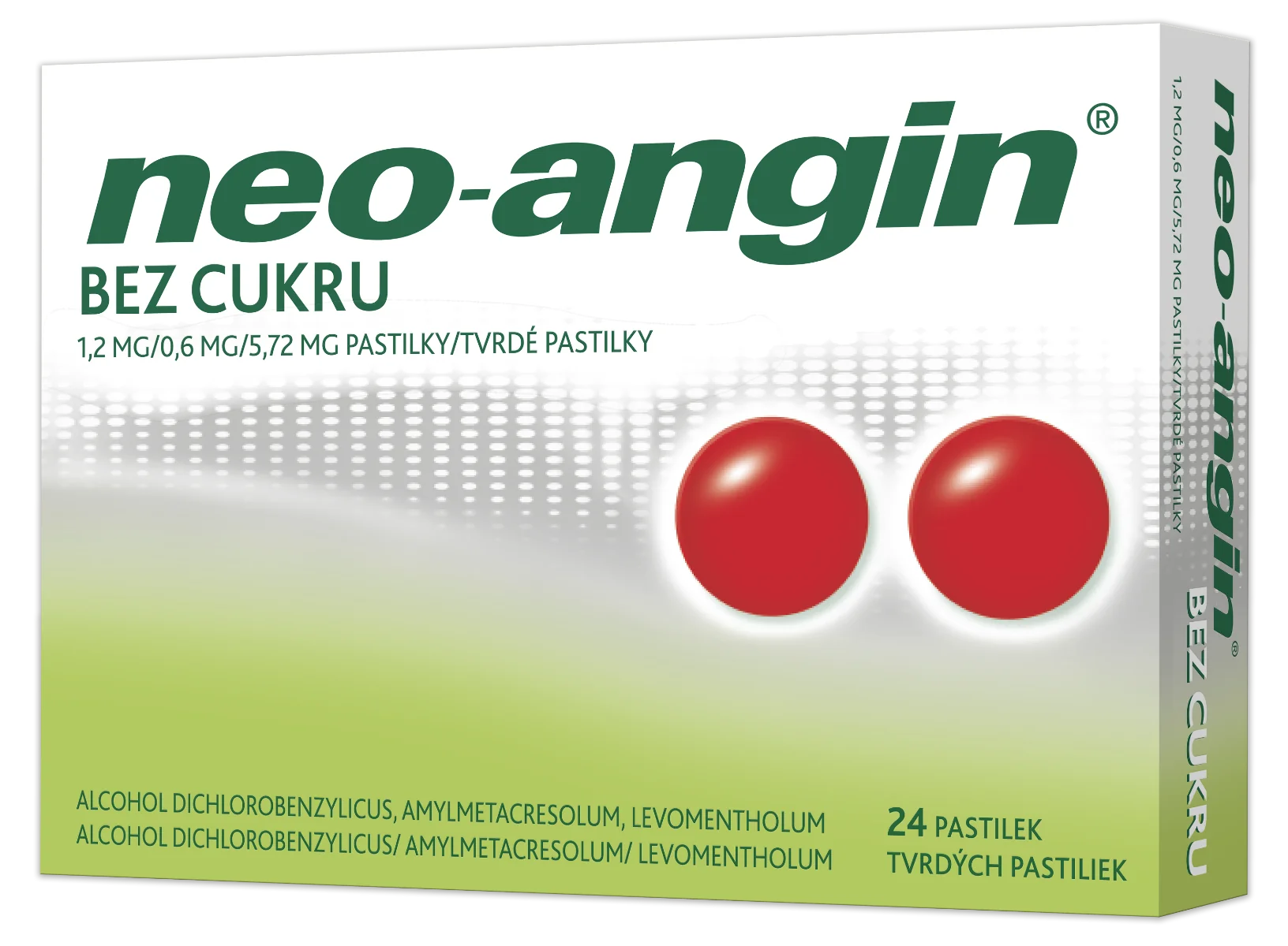 Neo-angin bez cukru tvrdé pastilky 1×24 ks, liek
