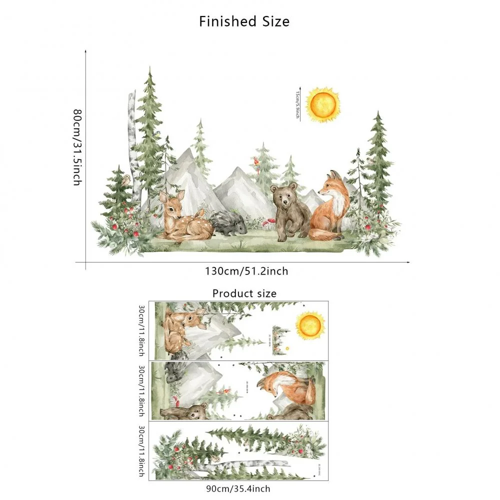 Samolepka na stenu/Tapeta Woodland 30cm x 90cm, PVC