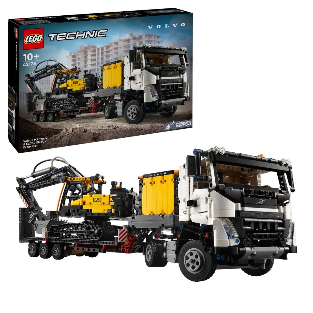 LEGO® Technic™ 42175 Nákladné auto Volvo FMX a elektrický bager EC230
