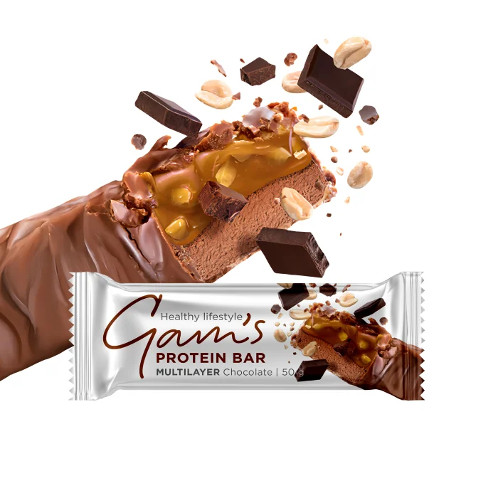 Gam's Proteín Multilayer Tyčinka Čokoláda 50 g