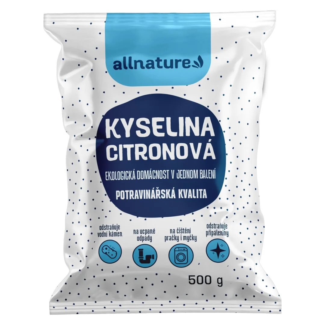 Allnature Kyselina Citronová 500g 1×500 g, kyselina citrónová