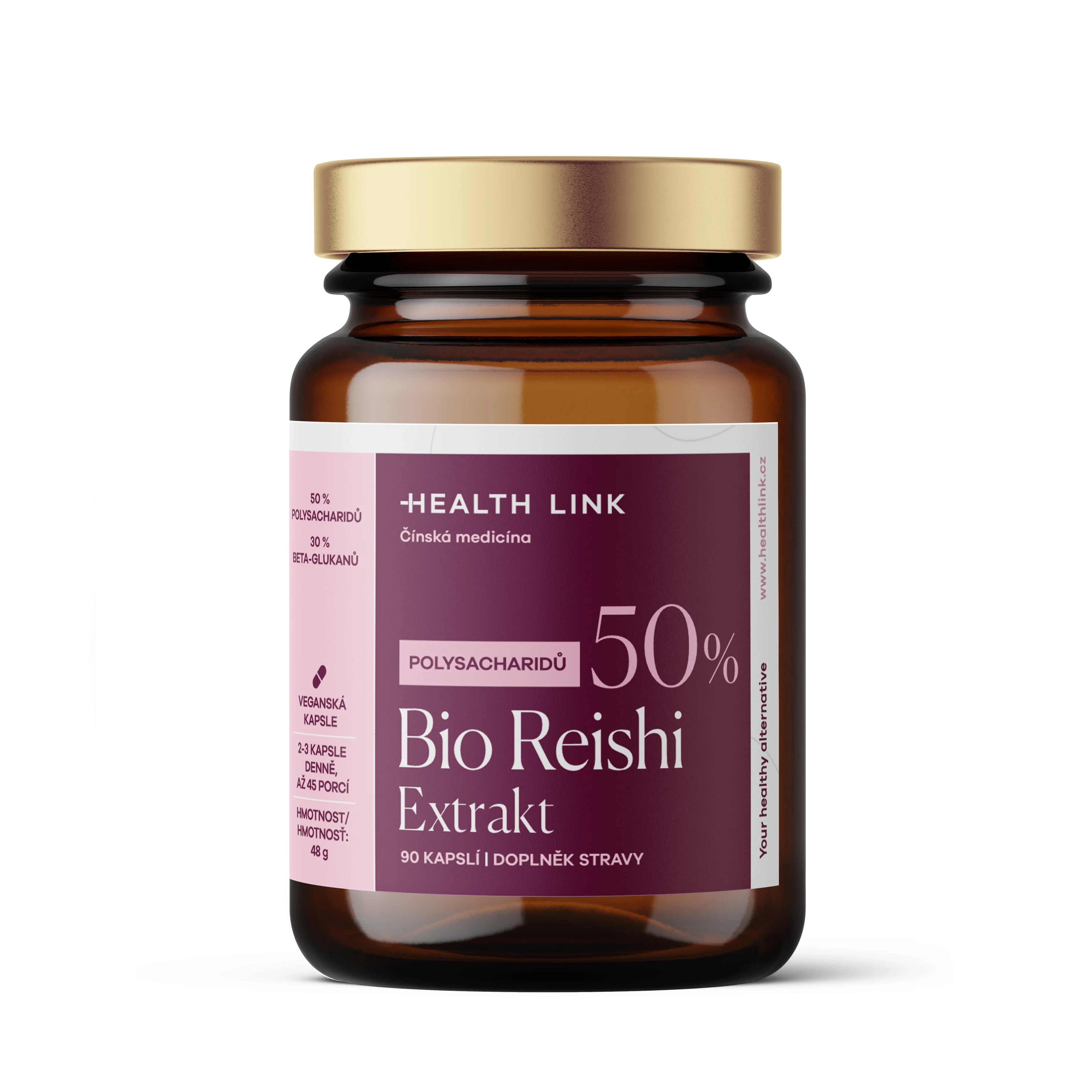 HEALTH LINK BIO Reishi extrakt 400 mg 90 cps