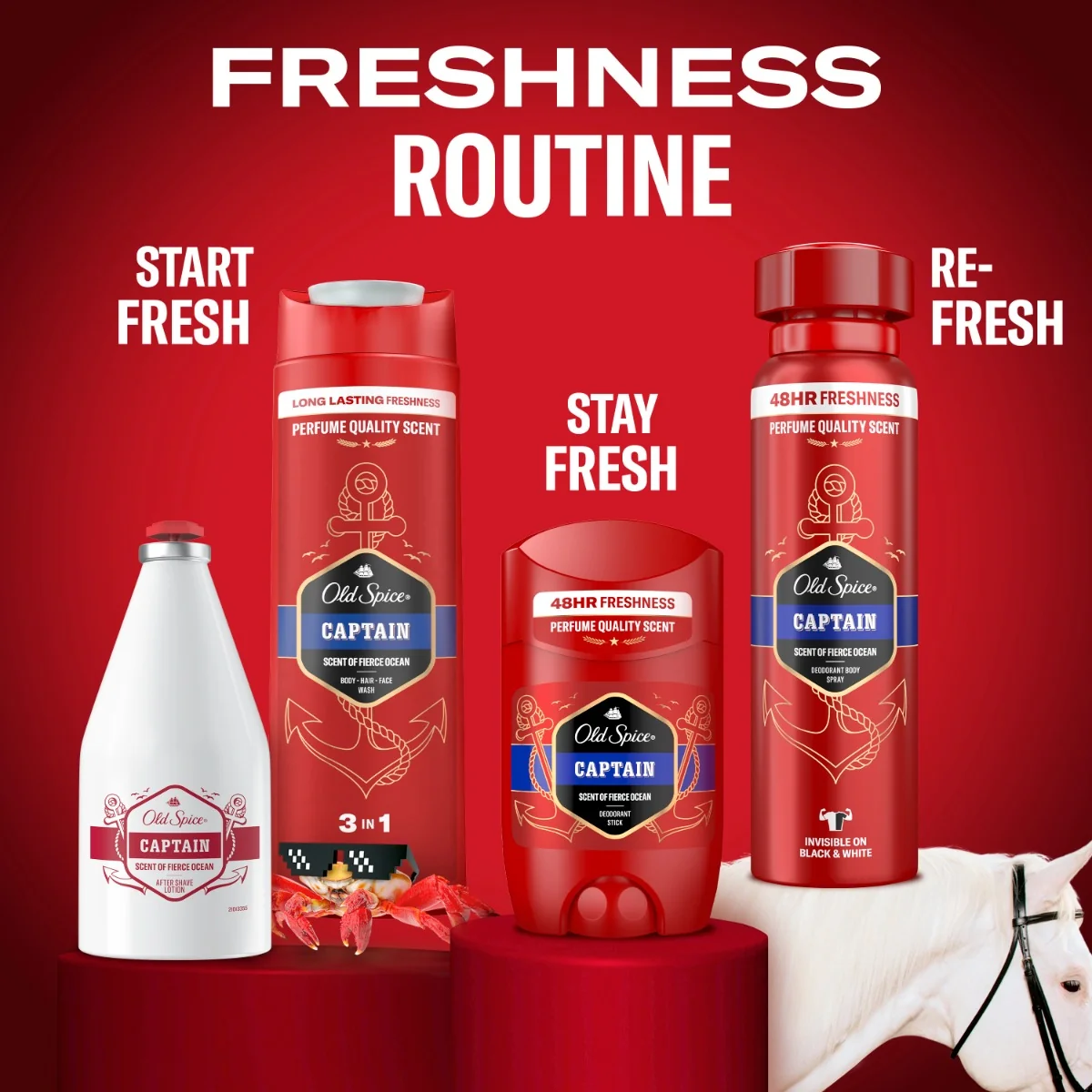 Old Spice Voda Po Holeni Captain 1×100 ml, voda po holení