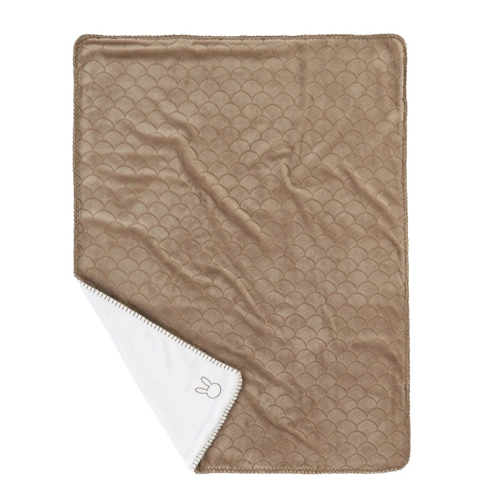Deka Lapidou mocha/white 75x100 cm