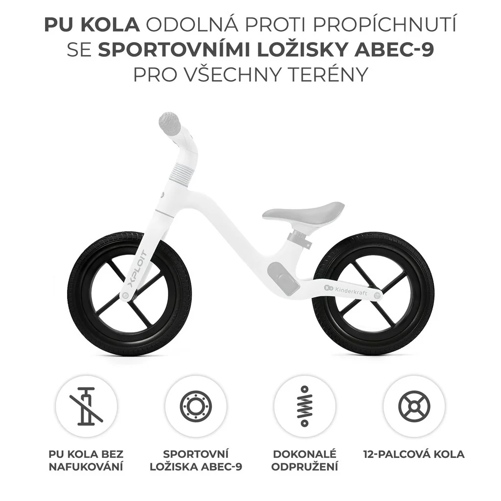 Kinderkraft XPLOIT odrážadlo Moonstone silver