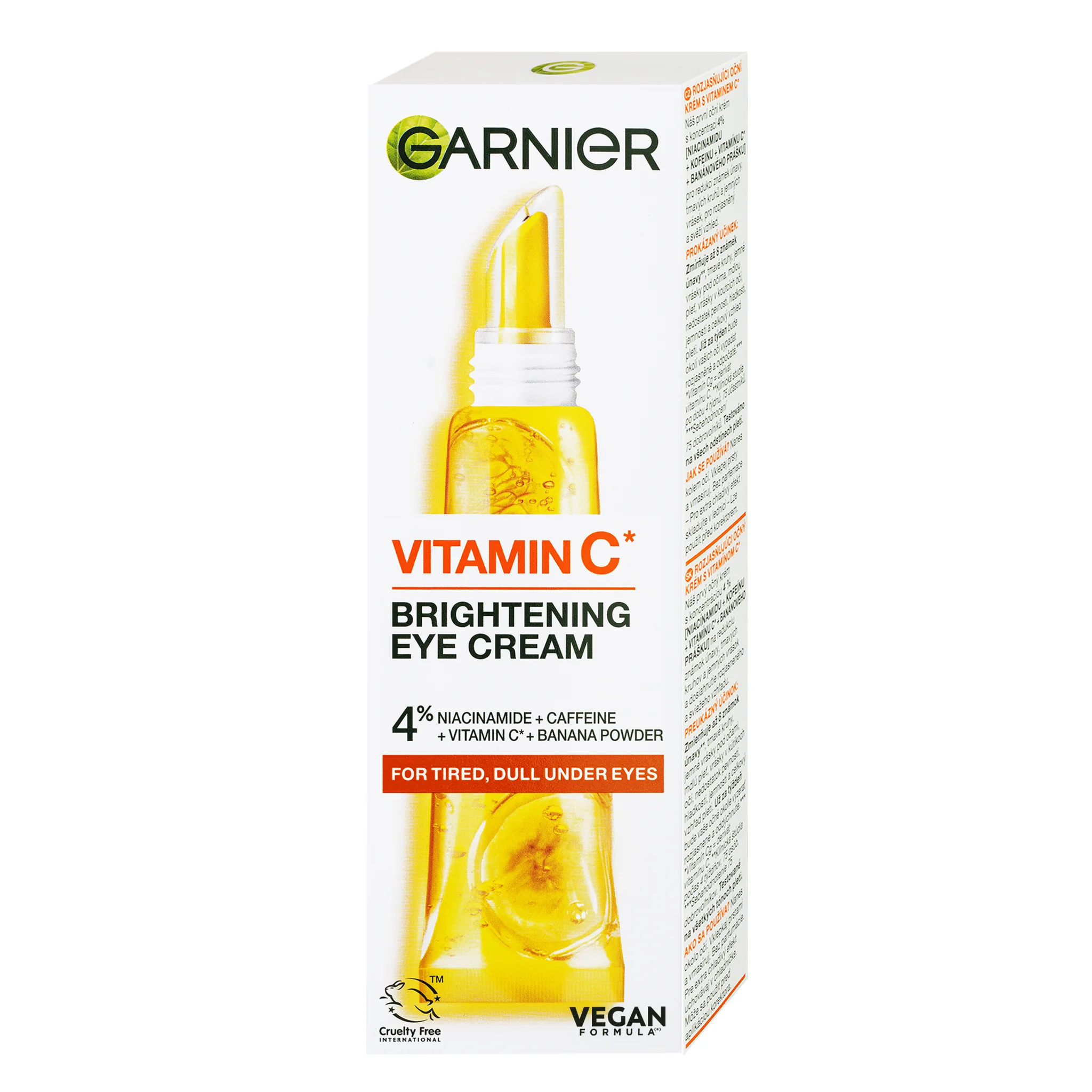 Garnier Skin Naturals Rozjasňujúci očný krém s vitamínom C, 15 ml 1× 15 ml, očný krém s vitamínom C