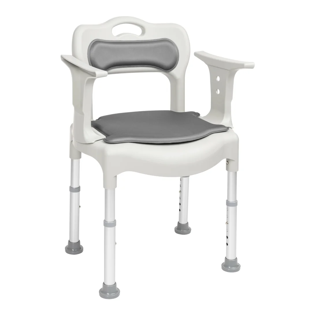 Toaletná sprchovacia stolička Movano, nosnosť 150 kg