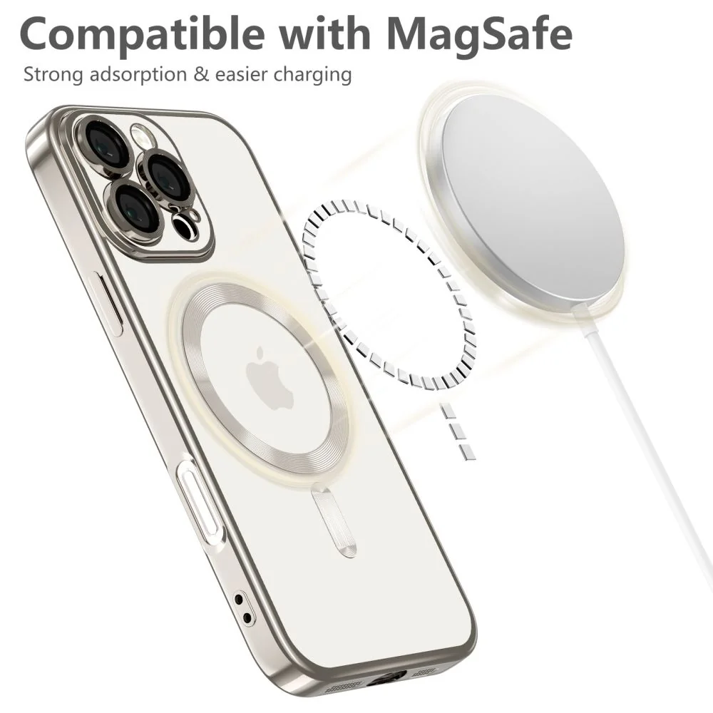 Tech-Protect Magflex MagSafe kryt na iPhone 16 Pro, strieborný