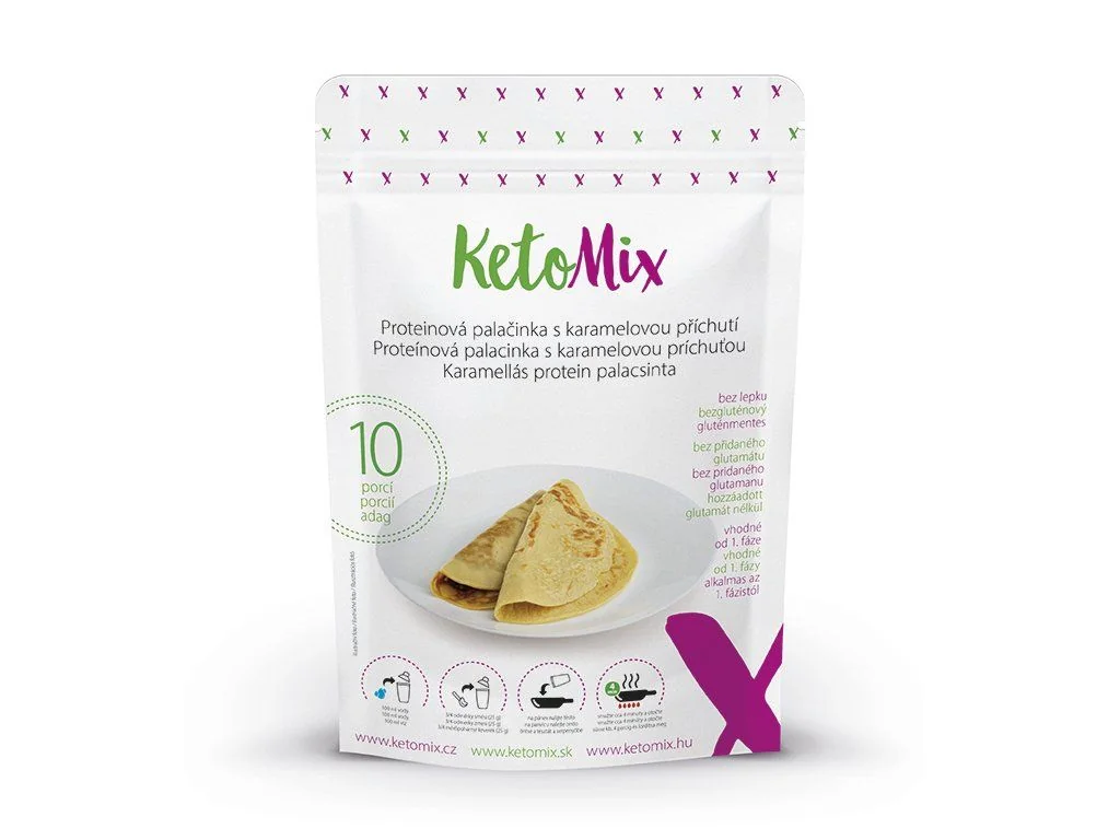 Ketomix Proteinova Palacinka Karamel 1×10 ks, proteínová palacinka
