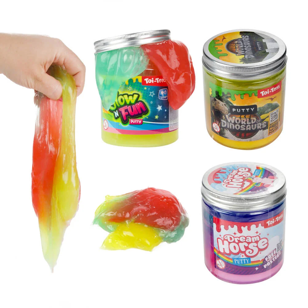 2x Sliz svietiaci, žiariaci v tme XXL 425 gramov-Toi Toys 