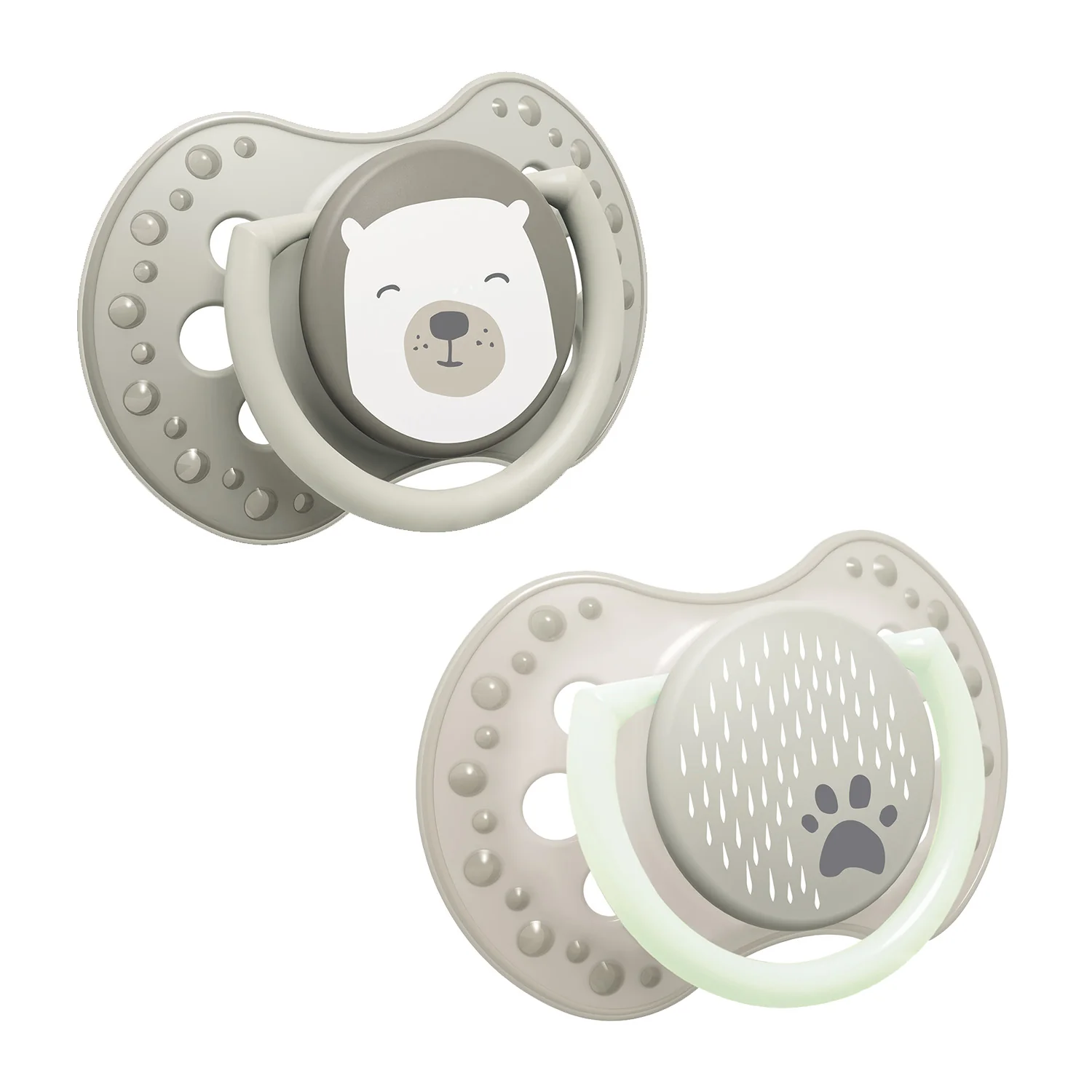 LOVI Cumlík silikónový dynamický 0-6m Buddy Bear 2 ks