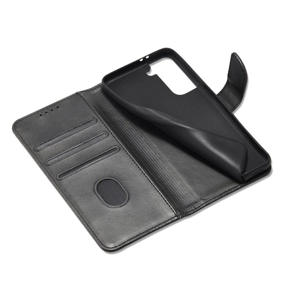 MG Magnet knižkové kožené puzdro na Samsung Galaxy S22 Plus, čierne