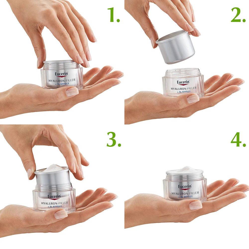 Eucerin HYALURON-FILLER+3xEFFECT Nočný krém REFILL 1×50 ml, náhradná náplň